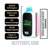 Miami Mint Beri Crush 50K Zero Nicotine Disposable Vape Specifications