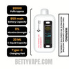 Watermelon Raspberry Cyclone Gust Pro 20K Zero Nicotine Disposable Vape Specifications