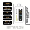 Kiwi Passion Fruit Cyclone Gust Pro 20K Zero Nicotine Disposable Vape Specifications