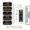 Lychee Aloe Cyclone Gust Pro 20K Zero Nicotine Disposable Vape Specifications