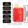 Strawberry Lemonade Lost Mary OS5000 Disposable Vape Specifications