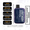 Sour Berry BG Lost Mary OS5000 Cosmic Edition Vape Specifications