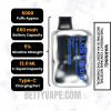 Blueberry Raspberry Peach Lost Mary OS5000 Luster Edition Vape Specifications