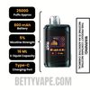 Raspberry Limeade RAZ LTX DC25000 Disposable Vape Specifications