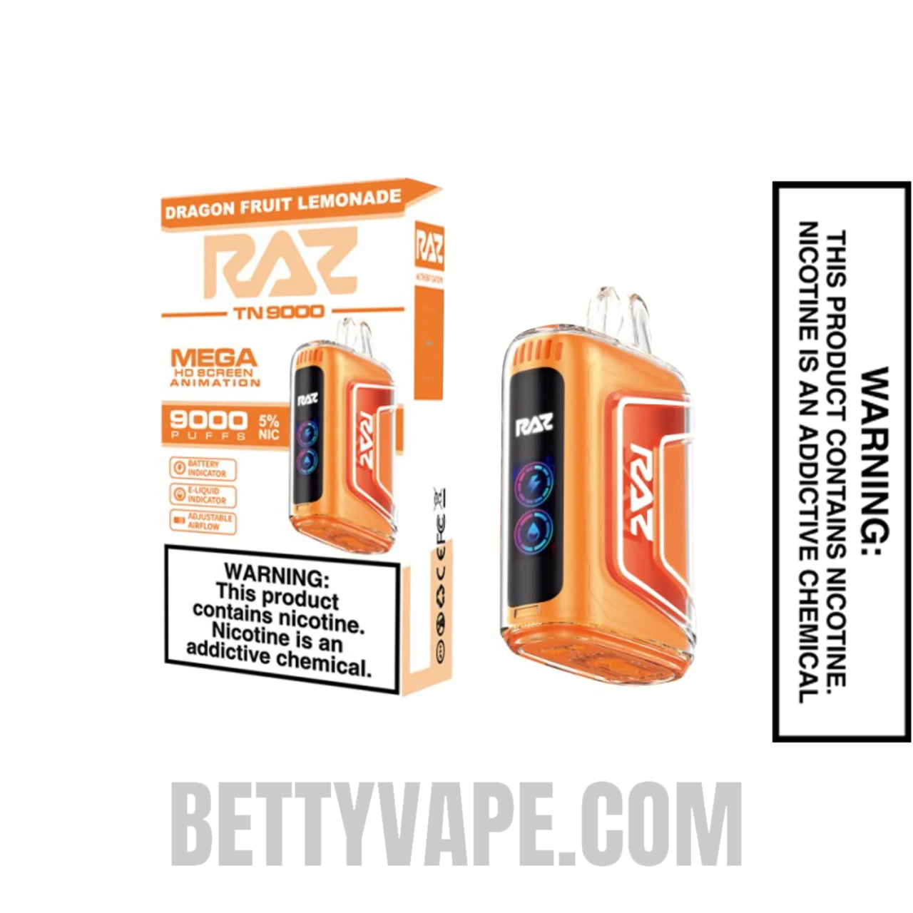 Dragon Fruit Lemonade RAZ TN9000 Disposable Vape With Packaging Box