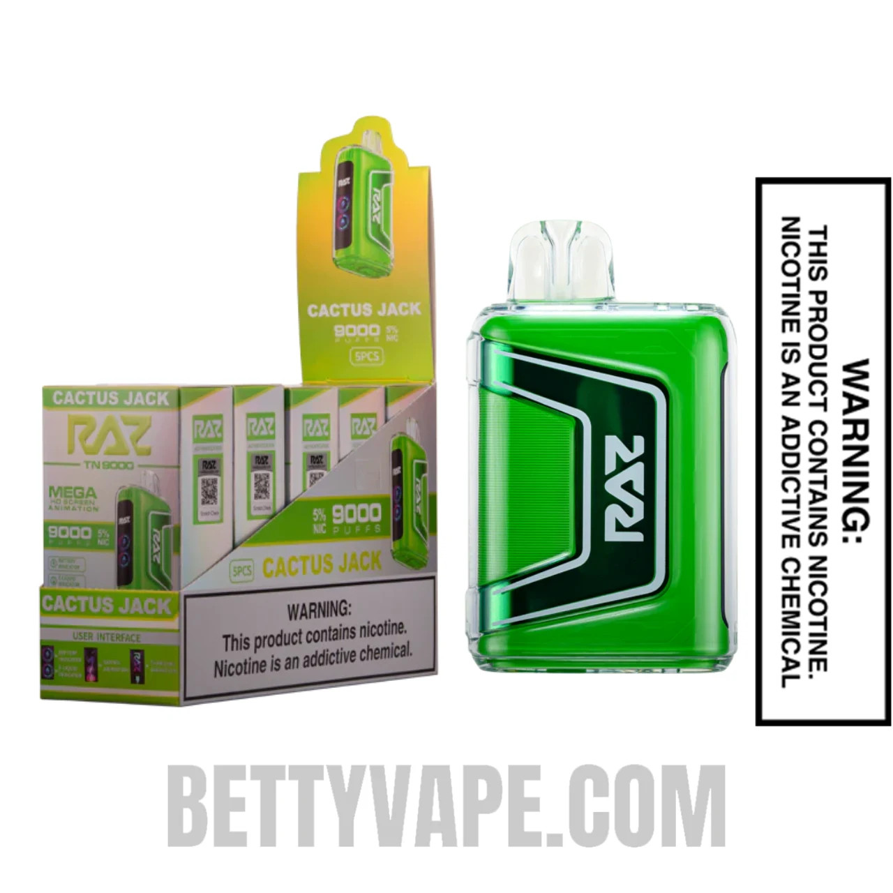 Cactus Jack RAZ TN9000 Disposable Vape With Bundle Pack