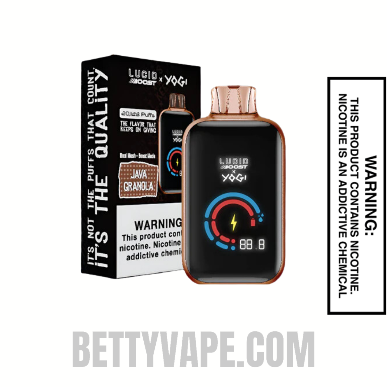 Java Granola Lucid Boost X Yogi 20123 Disposable Vape With Package Box