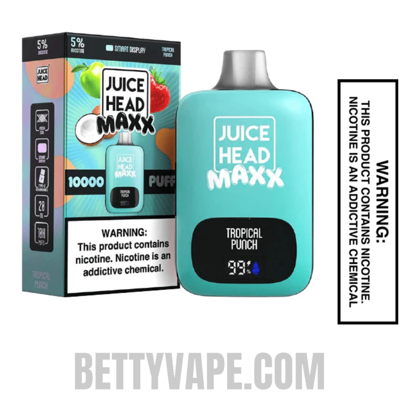 Juice Head Tropical Punch Vape 10000 Puffs With Bundle Pack