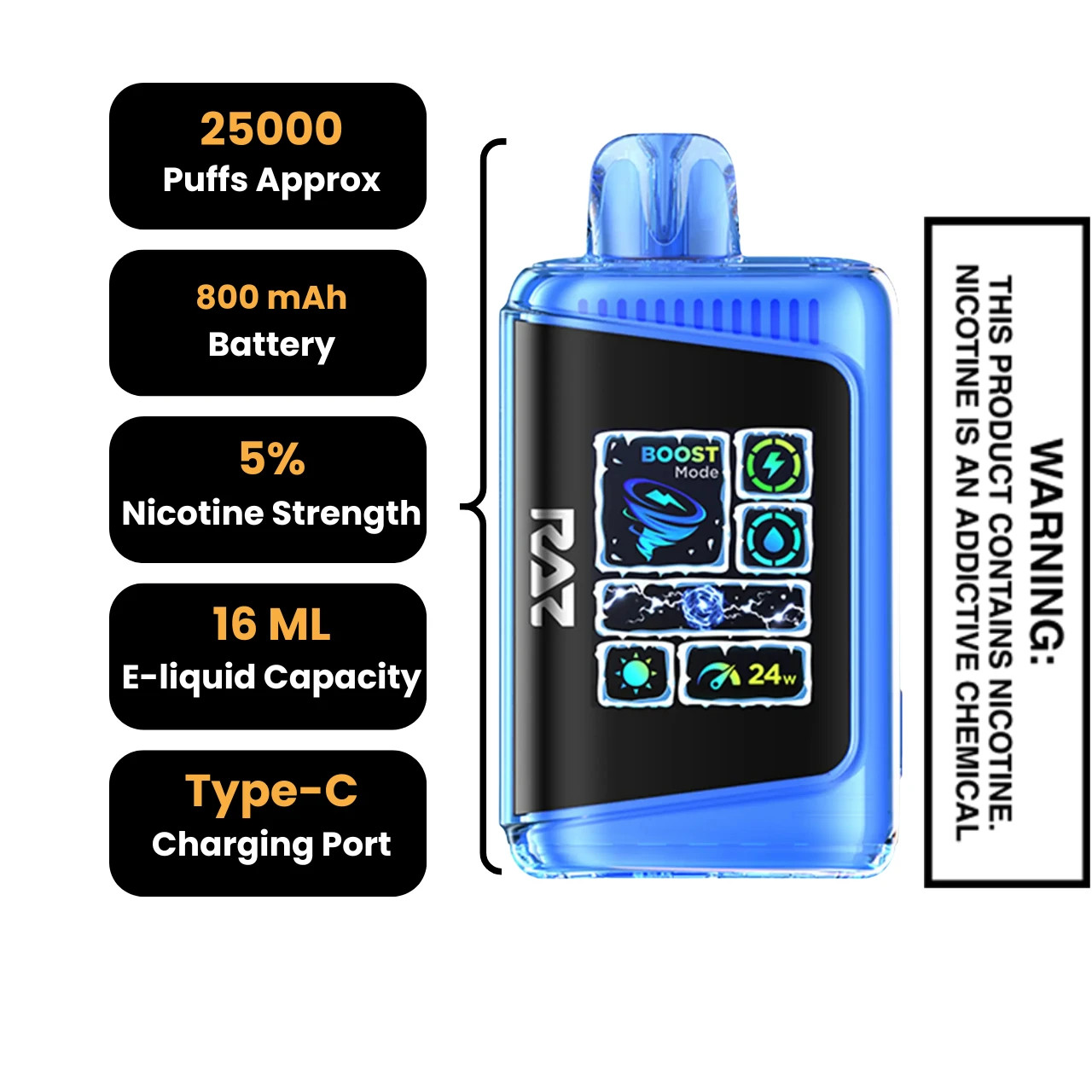 juicy Frozen Juicy Strawberry RAZ LTX DC25000 Disposable Vape