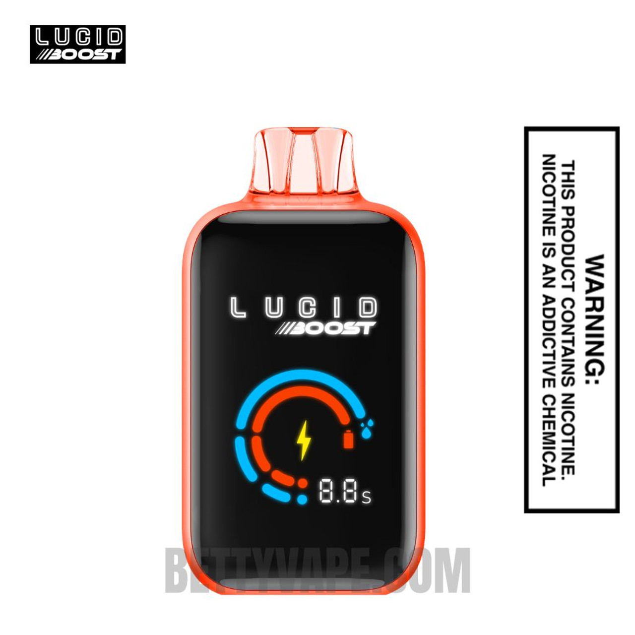 Orange Rush Lucid Boost  20123 Disposable Vape