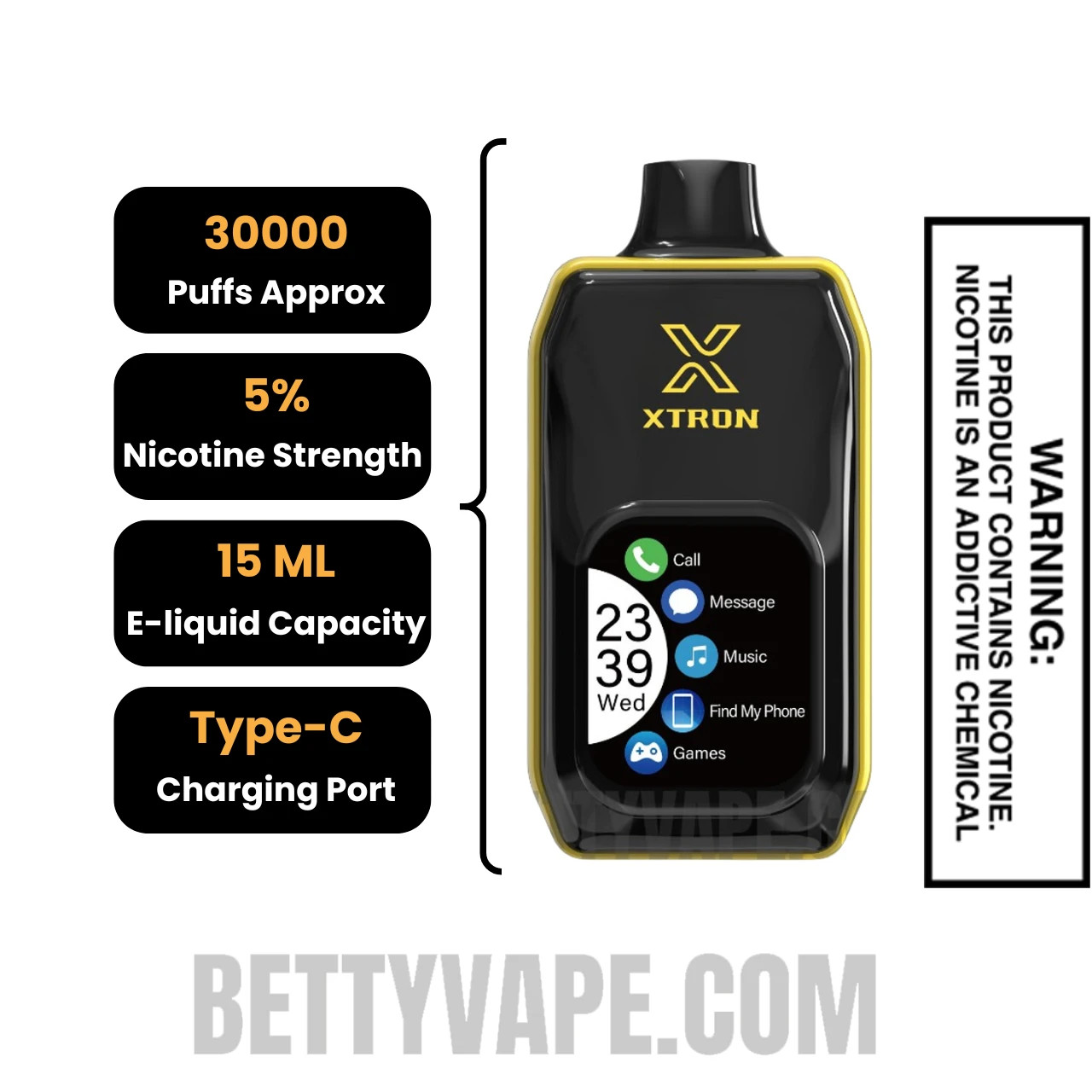 Pineapple Express Posh XTRON Disposable Vape 30000 Puffs Specifications
