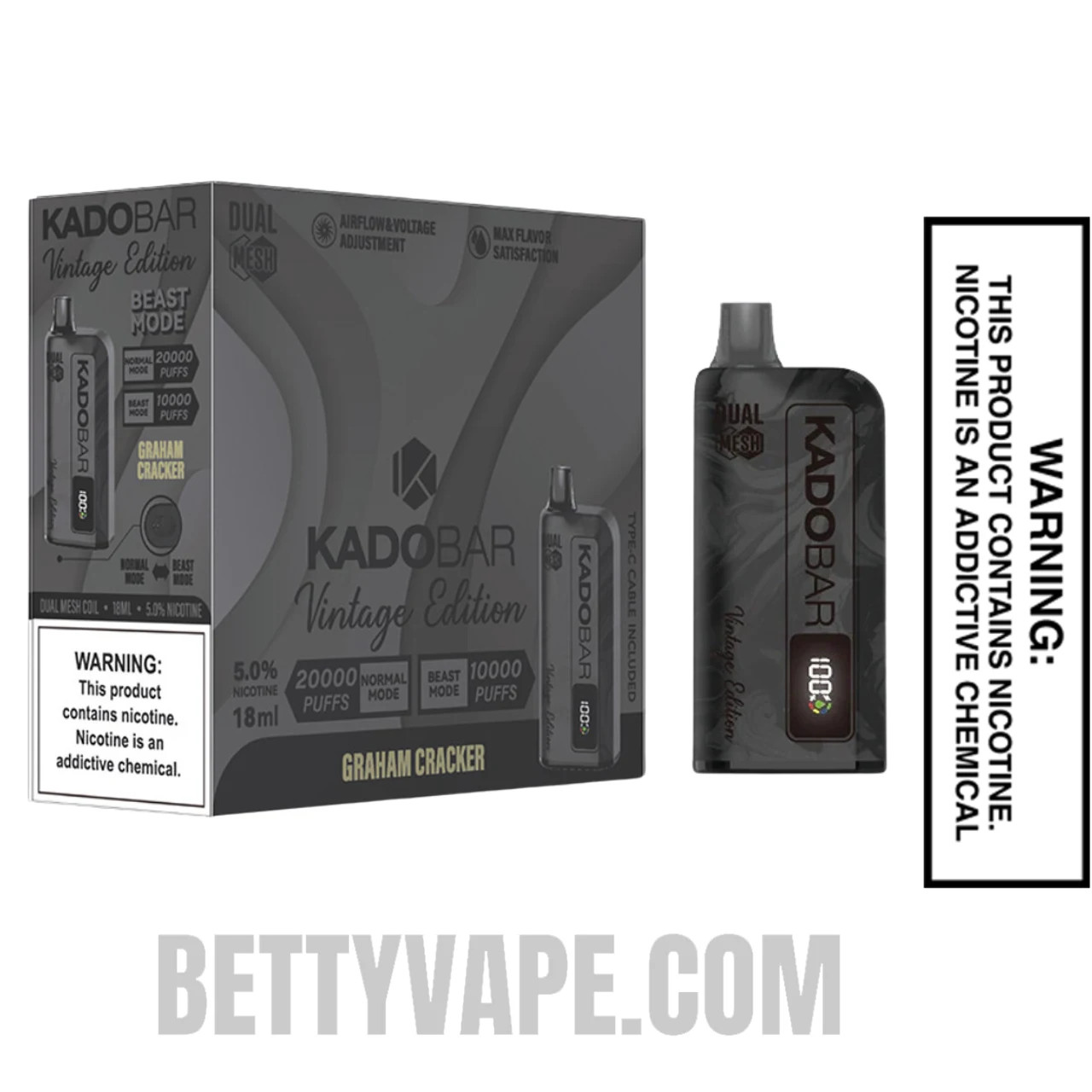 Graham Cracker Kado Bar Vintage Edition 20K | Betty Vape