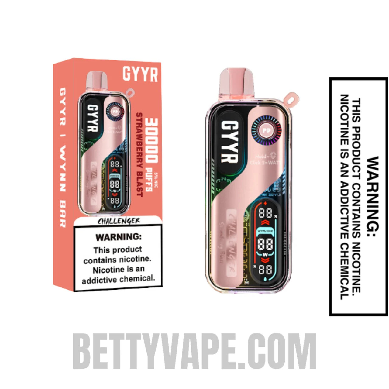 Gyyr Wynn Bar Challenger Price Strawberry Blast GYYR X Wynn Bar Challenger  30K Vape Gyyr X Wynn Challenger Price