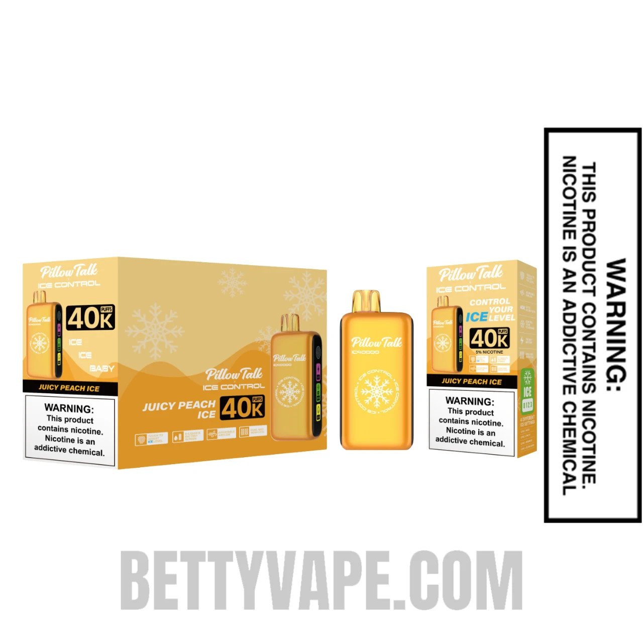 Juicy Peach Ice Pillow Talk IC40000 Vape | BettyVape