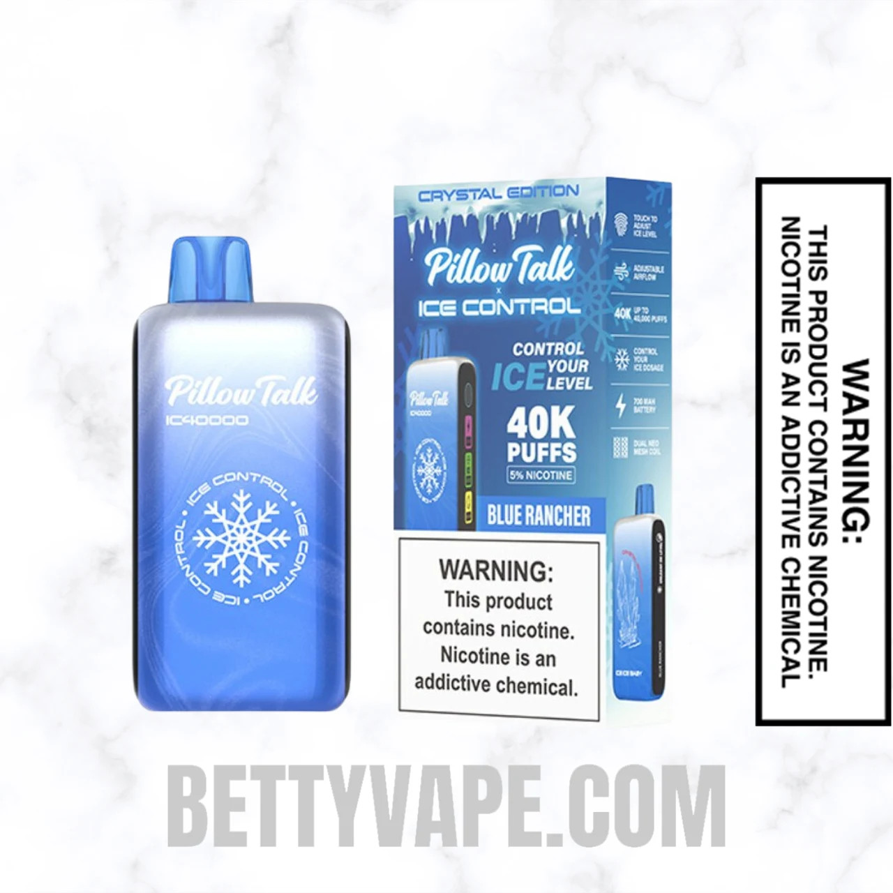 Blue Rancher Pillow Talk IC40000 Crystal Edition with Vape Box