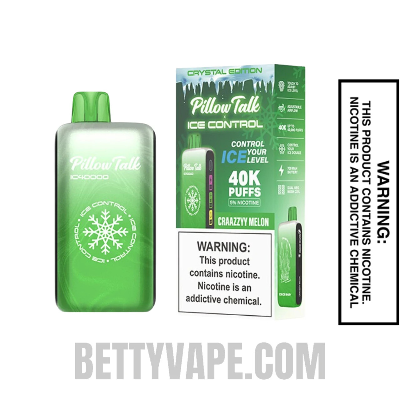 Craazzyy Melon Pillow Talk IC40000 Crystal Edition with Vape Box