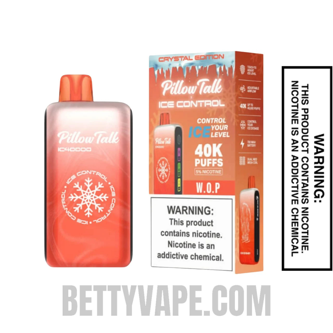 W.O.P Pillow Talk IC40000 Crystal Edition with Vape Box