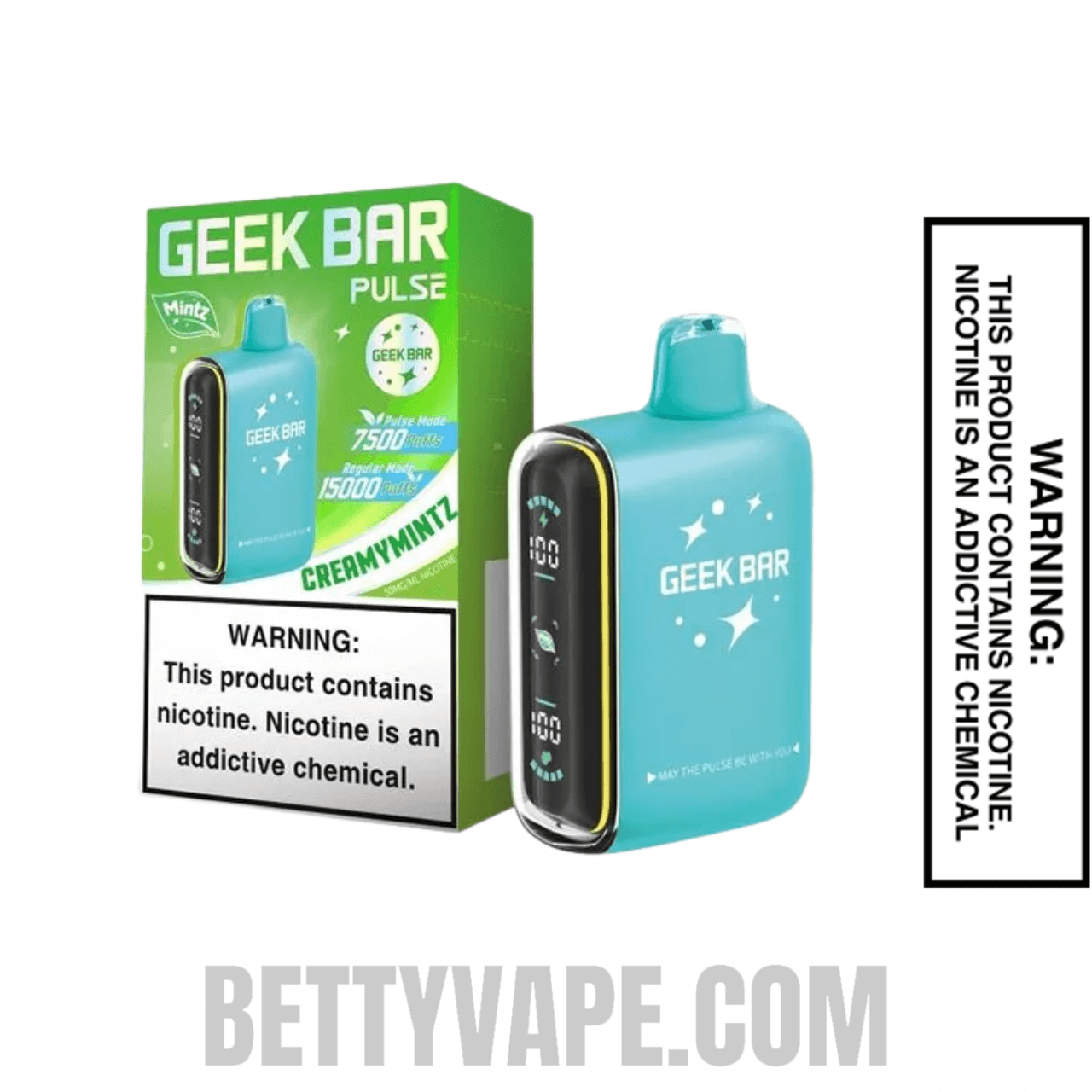 Creamymintz Geek Bar Pulse Pulse Vape With Bundle Pack
