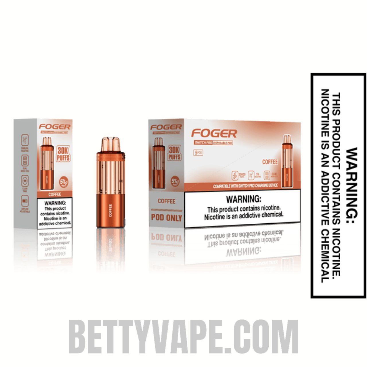 Coffee Foger Switch Pro Disposable Vape with bundle pack
