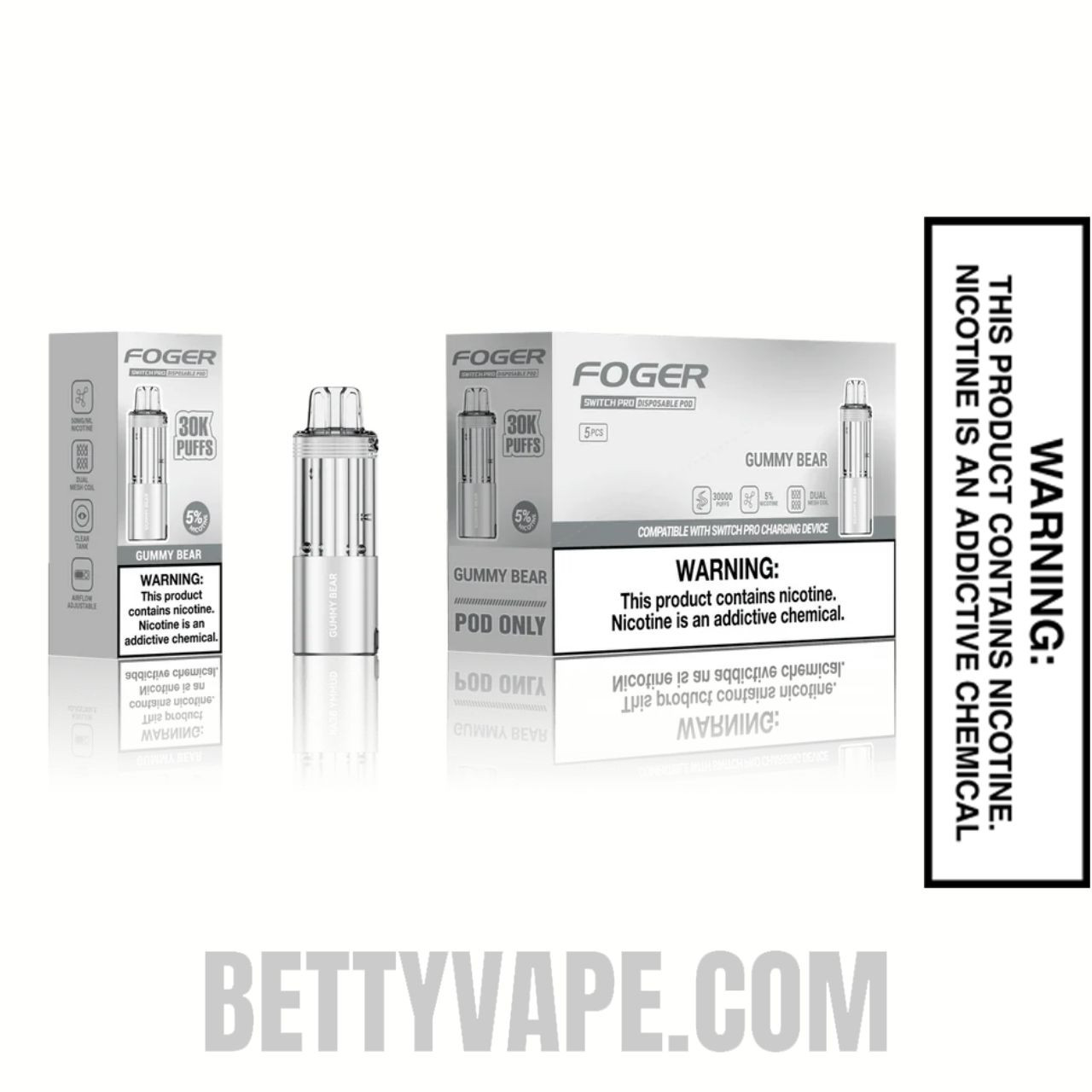 Gummy Bear Foger Switch Pro Disposable Vape With Package Box