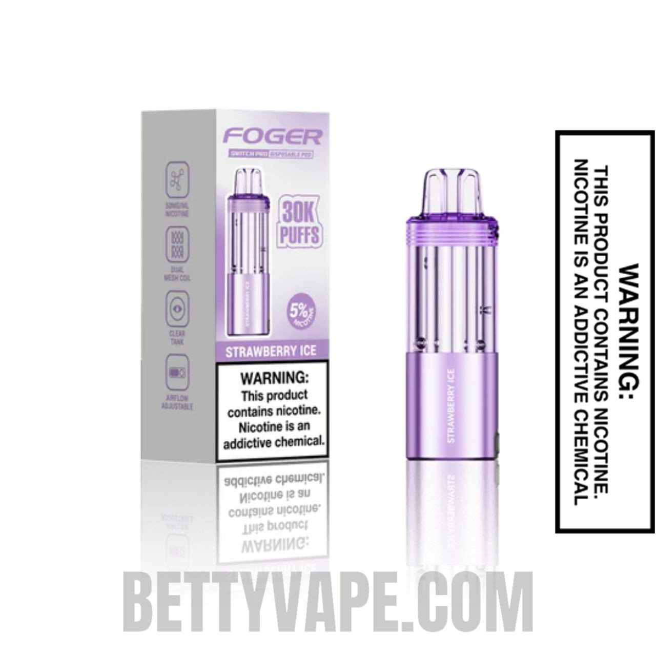 Strawberry Ice Foger Switch Pro Disposable Vape With Bundle Pack