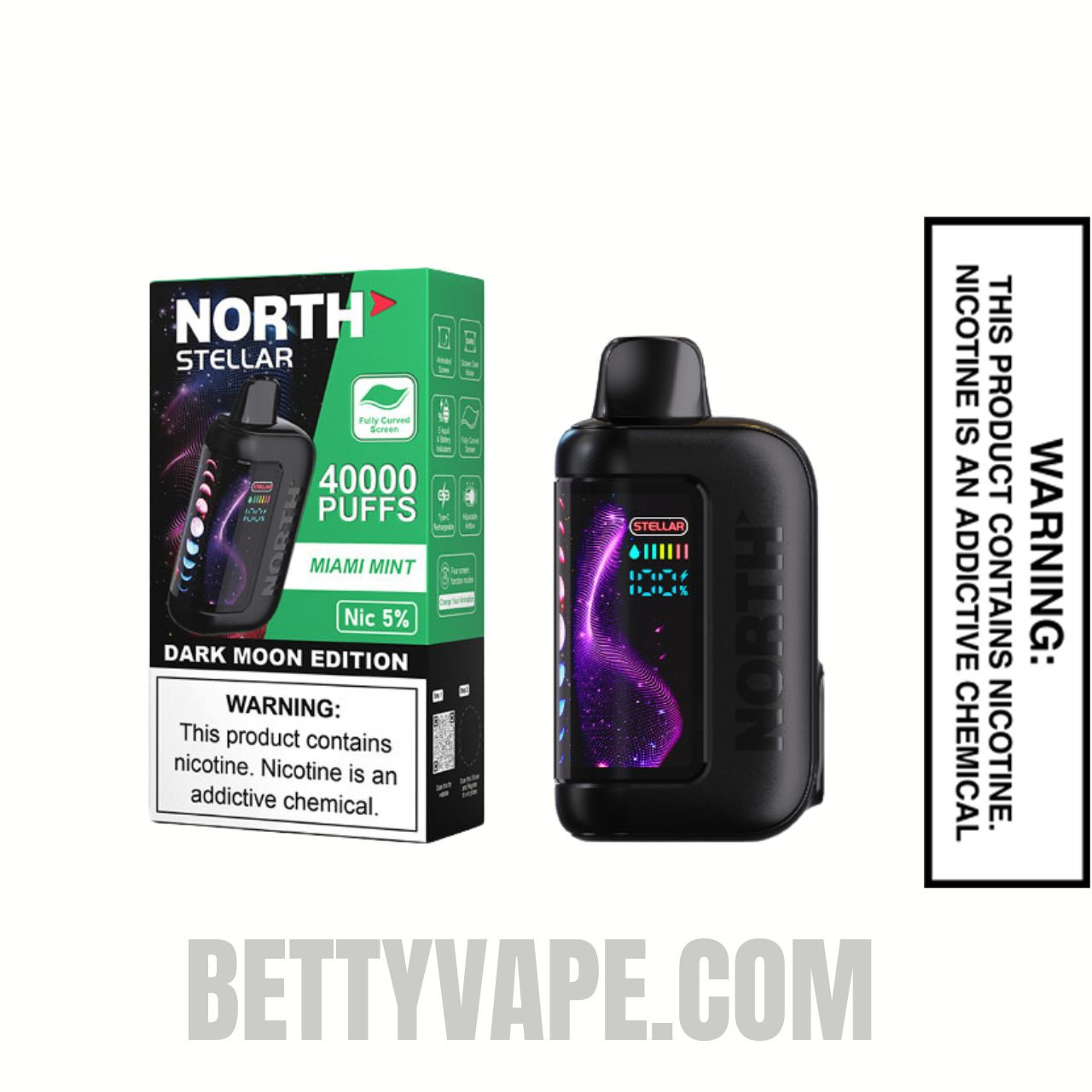 Miami Mint North Stellar Dark Moon 40K Disposable Vape With Package Box