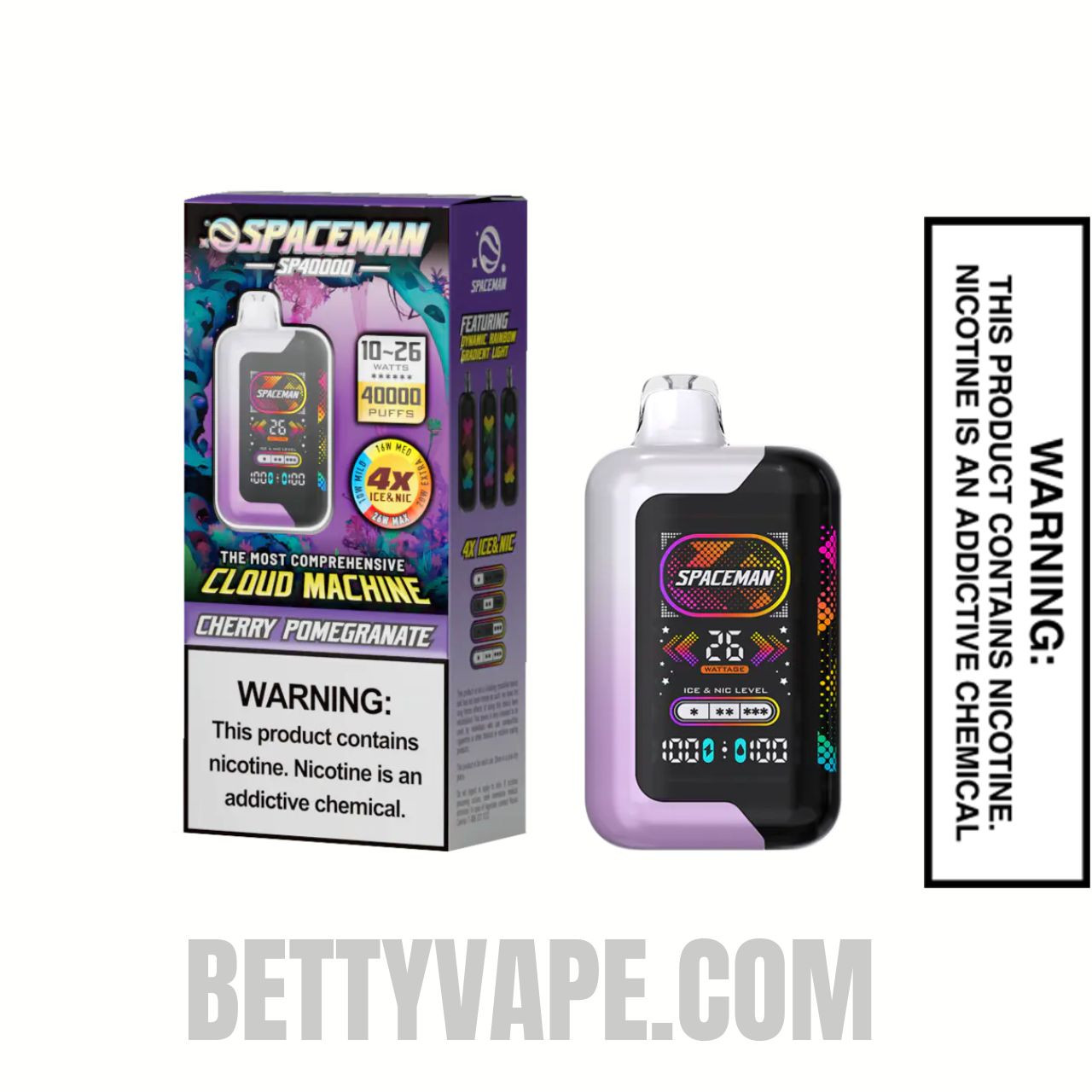 Cherry Pomegranate Spaceman SP40000 Disposable  With Package Box