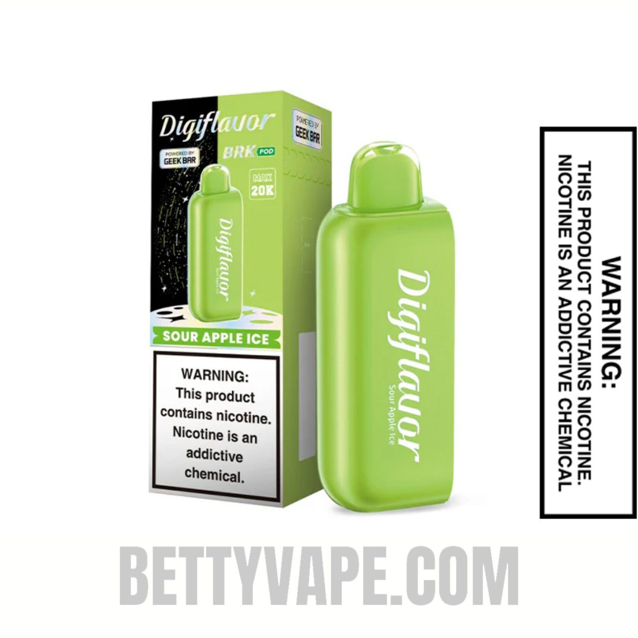 Sour Apple Ice Digiflavor BRK 20K Disposable POD With Package Box