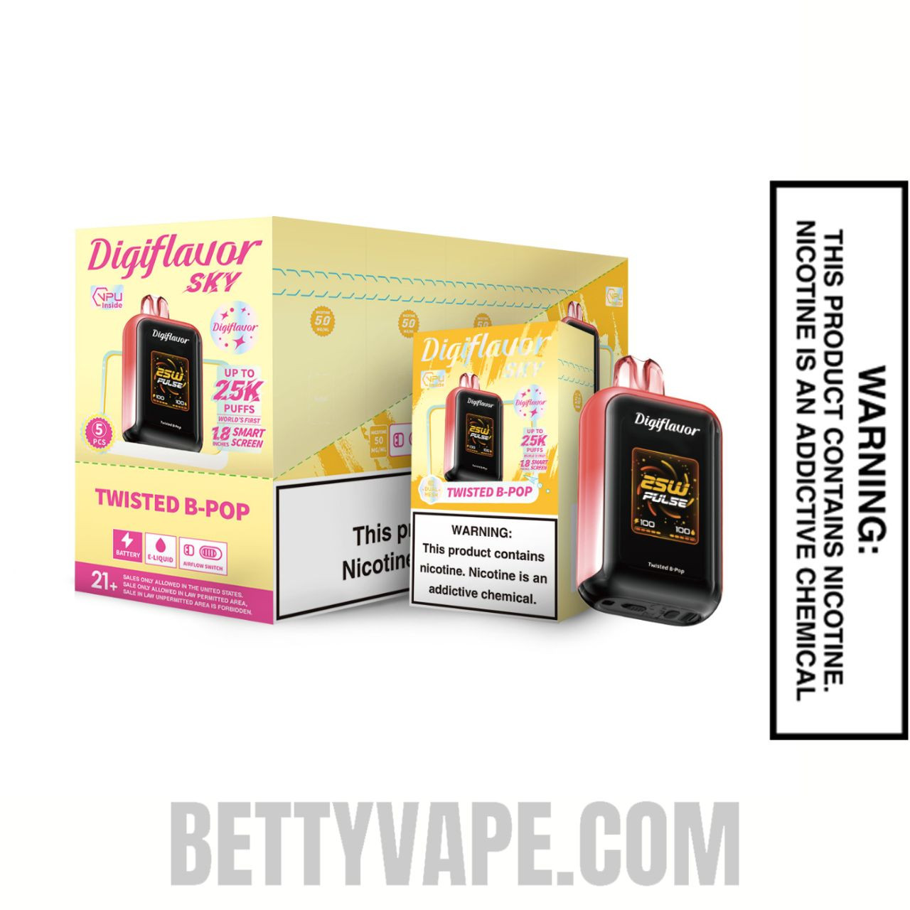 Twisted B Pop Digiflavor Sky 25K Vape With Bundle Pack