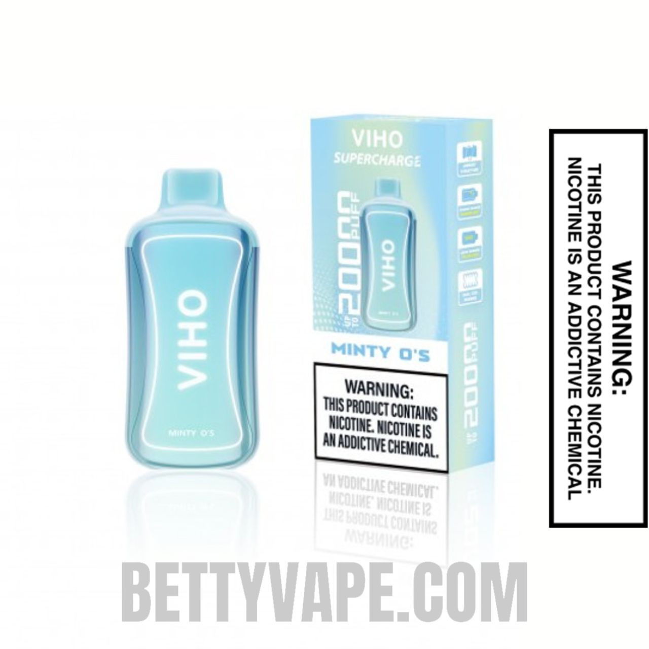 Minty O's Viho Supercharge 20000 Puffs With Package Box
