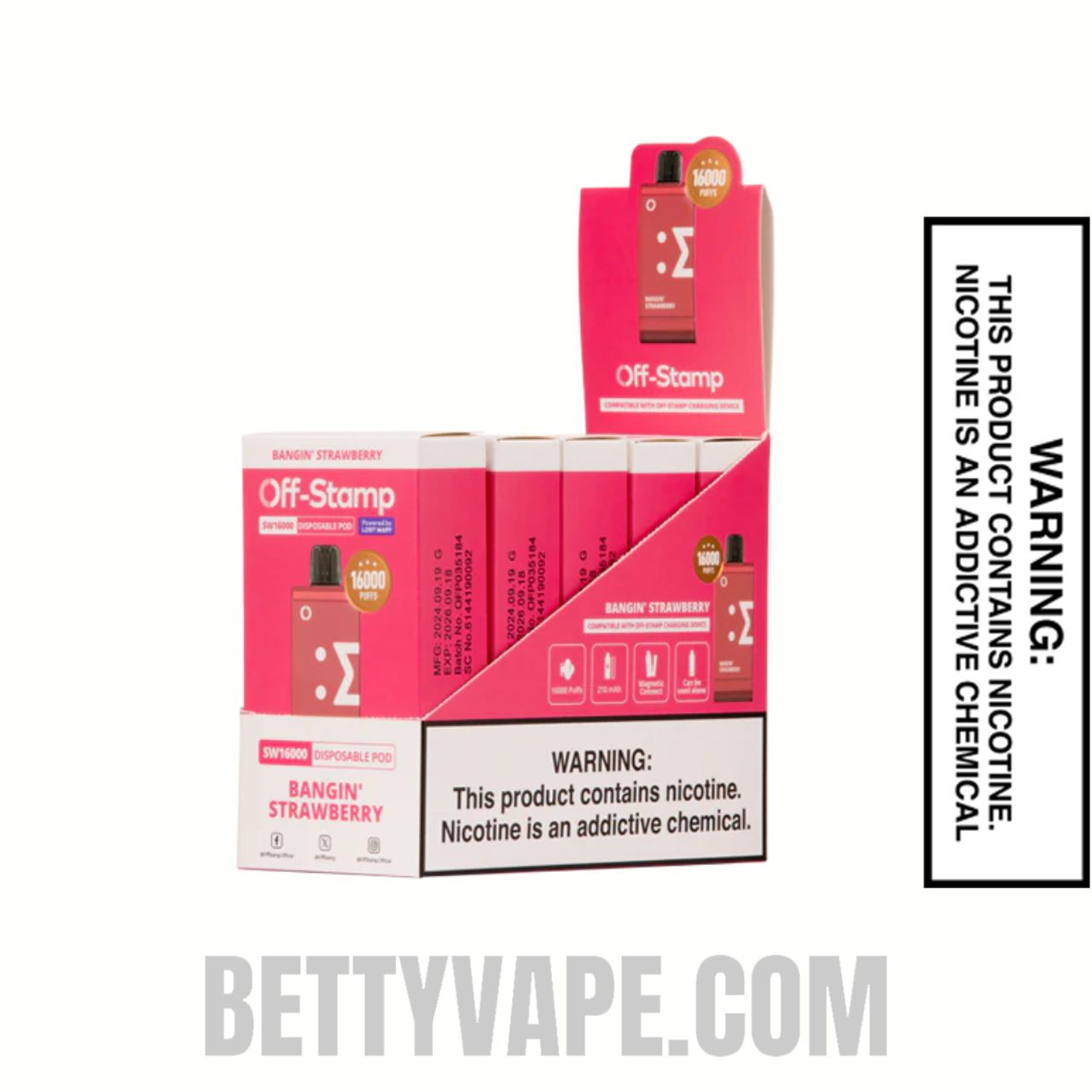 40mg Vape Strawberry Orange Off Stamp SW16000 Vape - Mi-One Brands