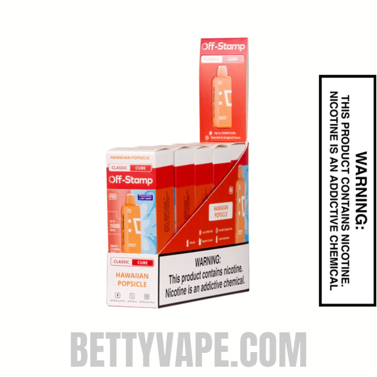 Hawaiian Pop Off Stamp Classic Cube 25K Disposable Pod With Bundle Pack