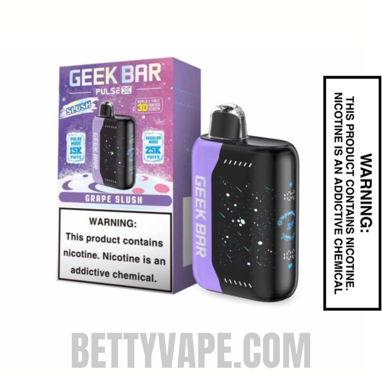 Grape Slush Geek Bar Pulse X Vape With Package Box