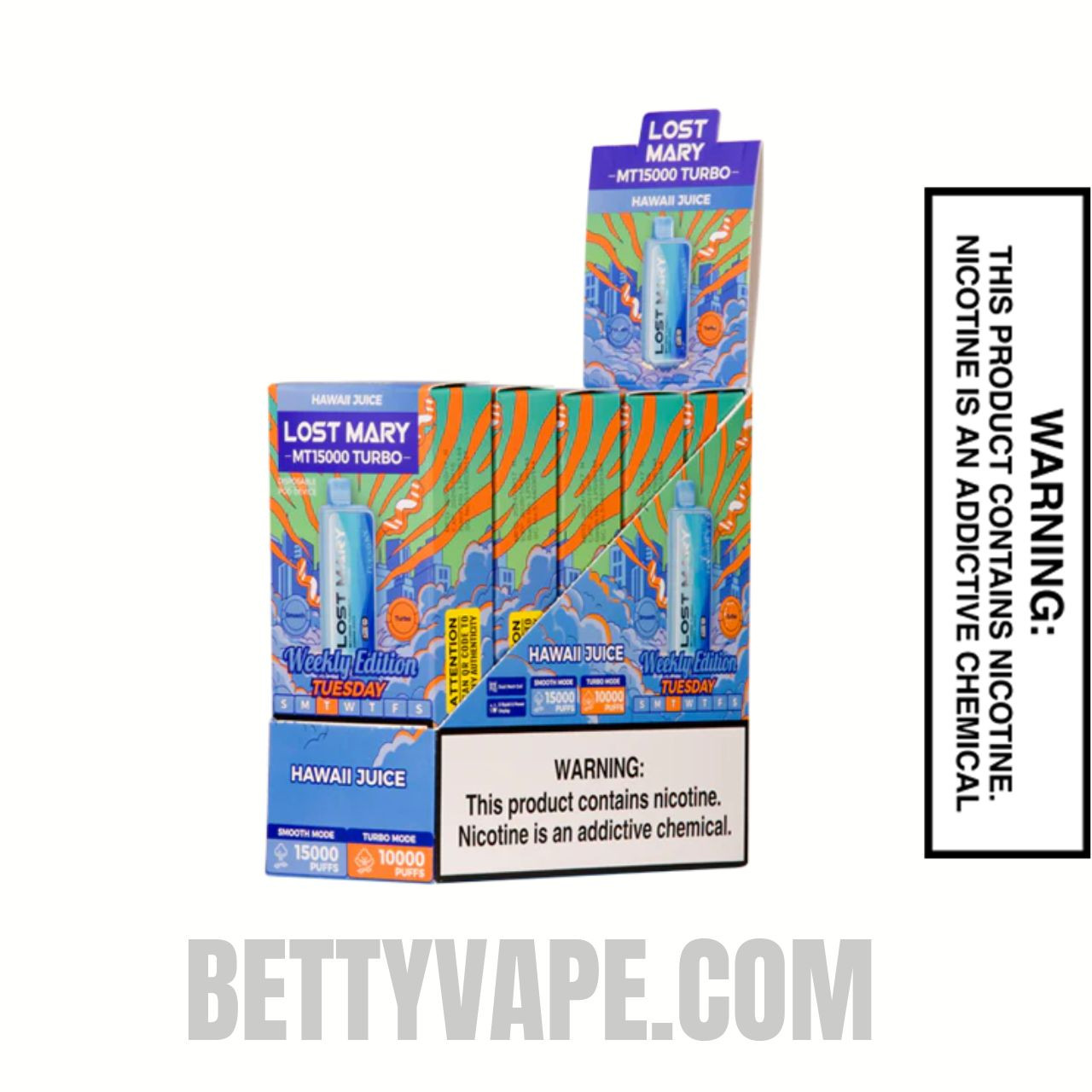 Hawaii Juice Lost Mary MT15000 Disposable Vape With Bundle Pack