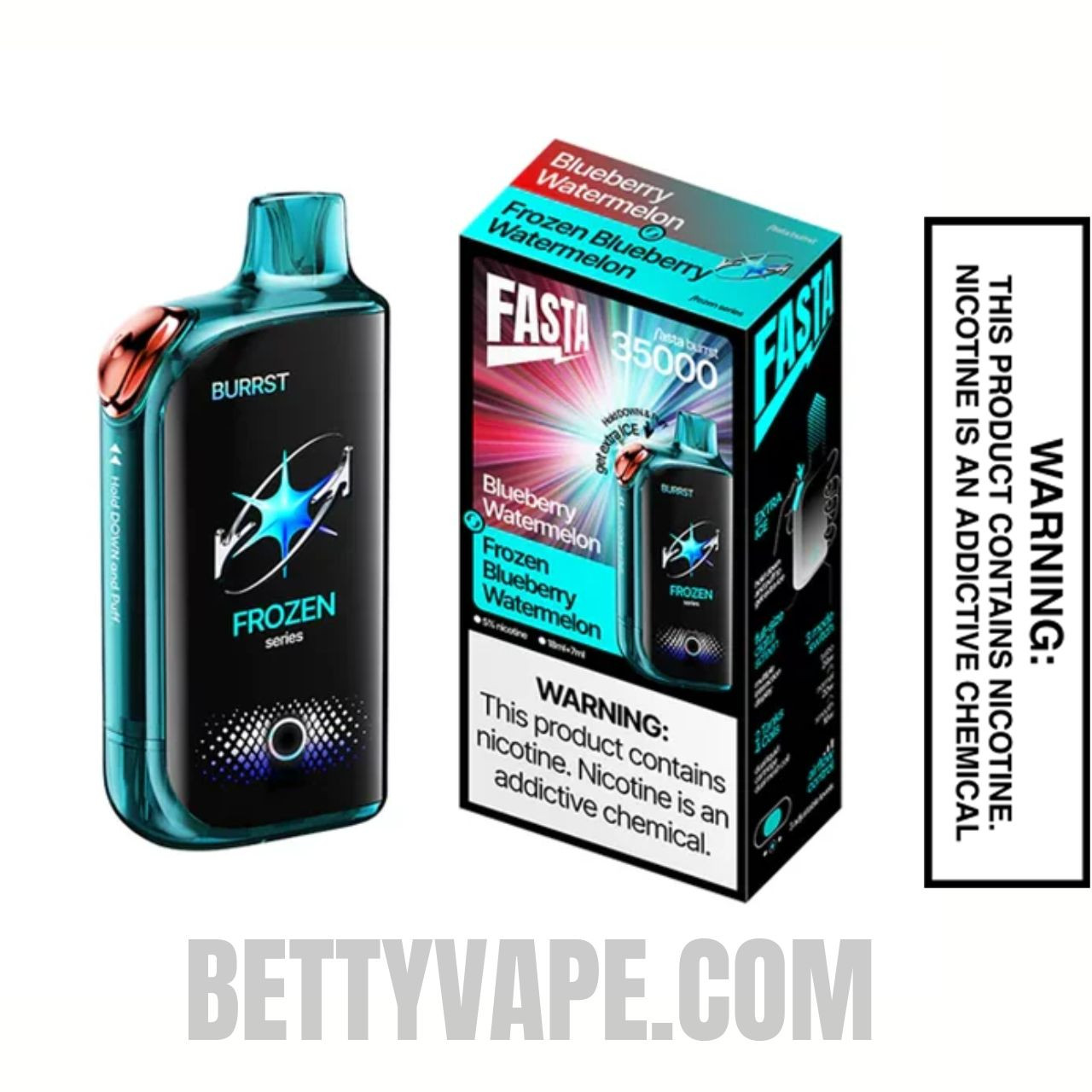 Blueberry Watermelon Fasta Burrst 35000 Disposable Vape With Bundle Pack