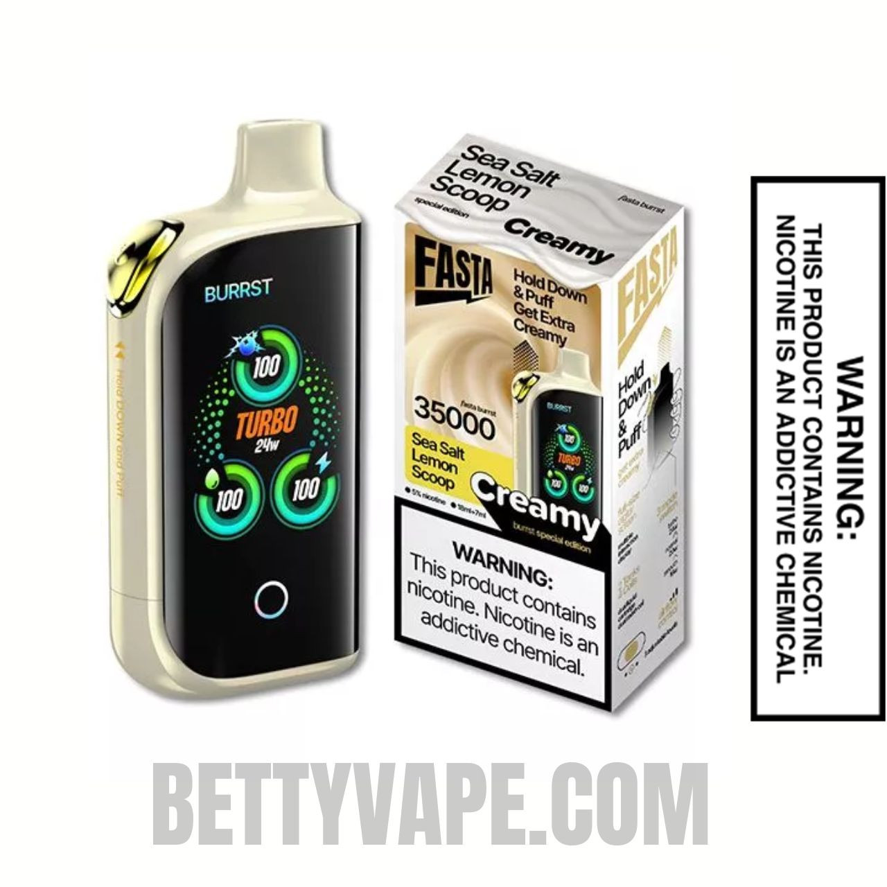 Sea Salt Lemon Scoop Fasta Burrst 35000 (Creamy Edition)  With Package Box