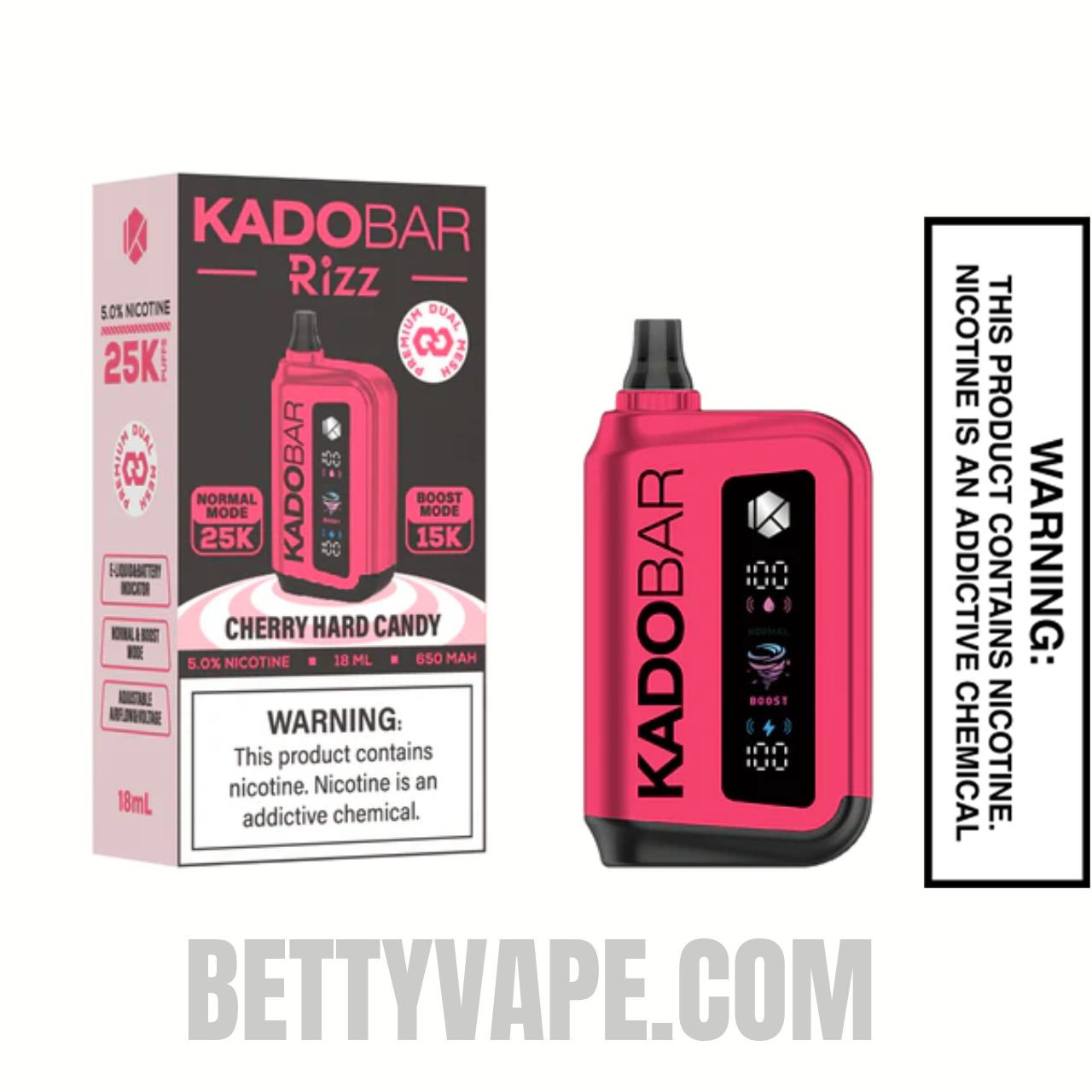 Cherry Hard Candy Kado Bar Rizz 25000 Disposable Vape With Package Box Cherry Hard Candy Kado Bar Rizz 25000 Disposable Vape With Package Box