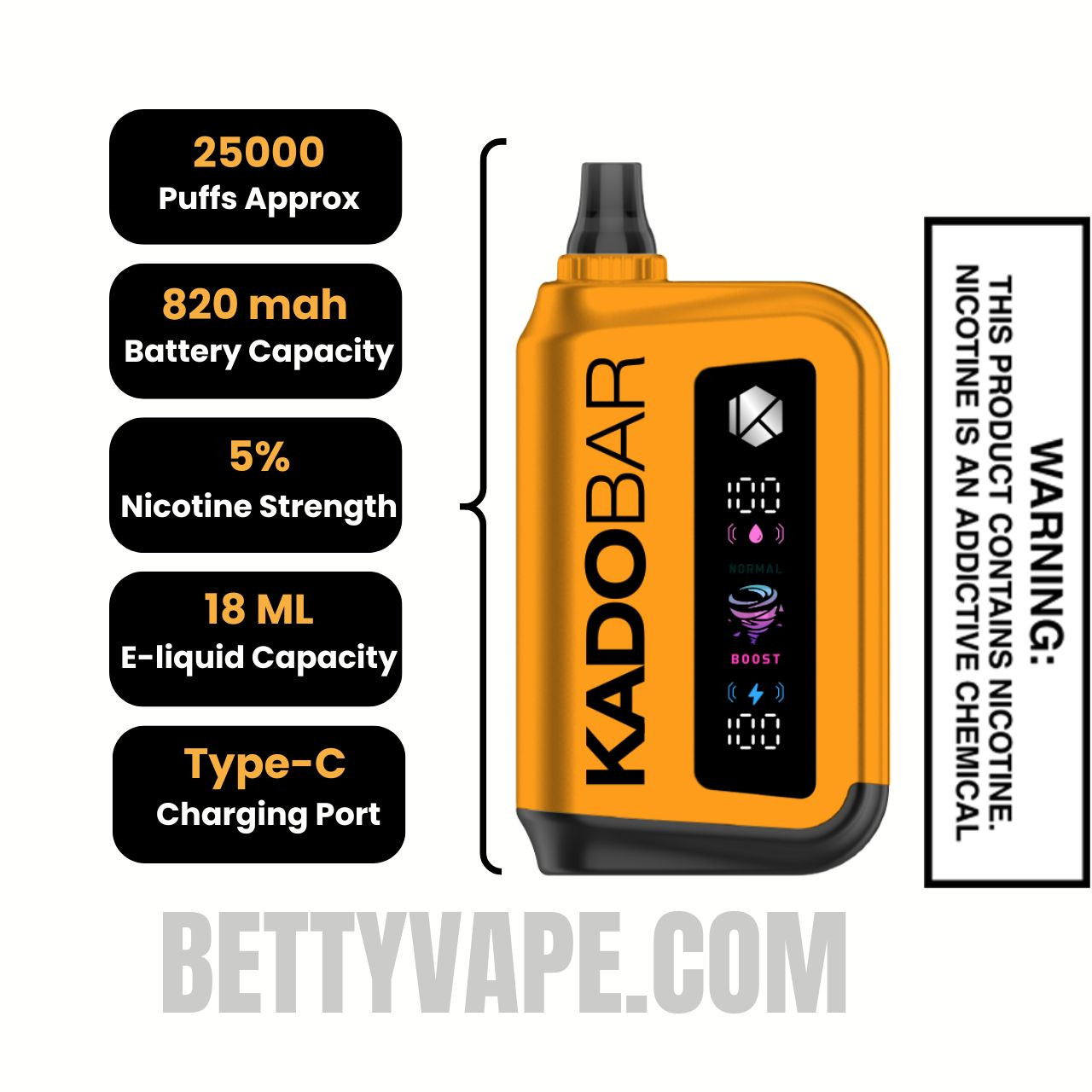 Mellow Mango Kado Bar Rizz 25000 Disposable Vape Specifications Mellow Mango Kado Bar Rizz 25000 Disposable Vape Specifications