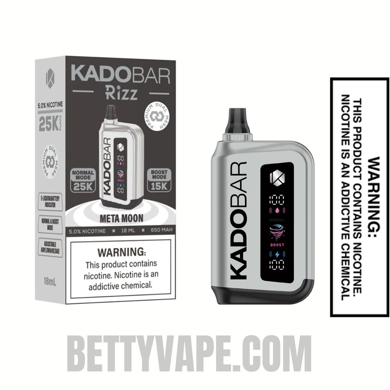 Meta Moon Kado Bar Rizz 25000 Disposable Vape With Package Box