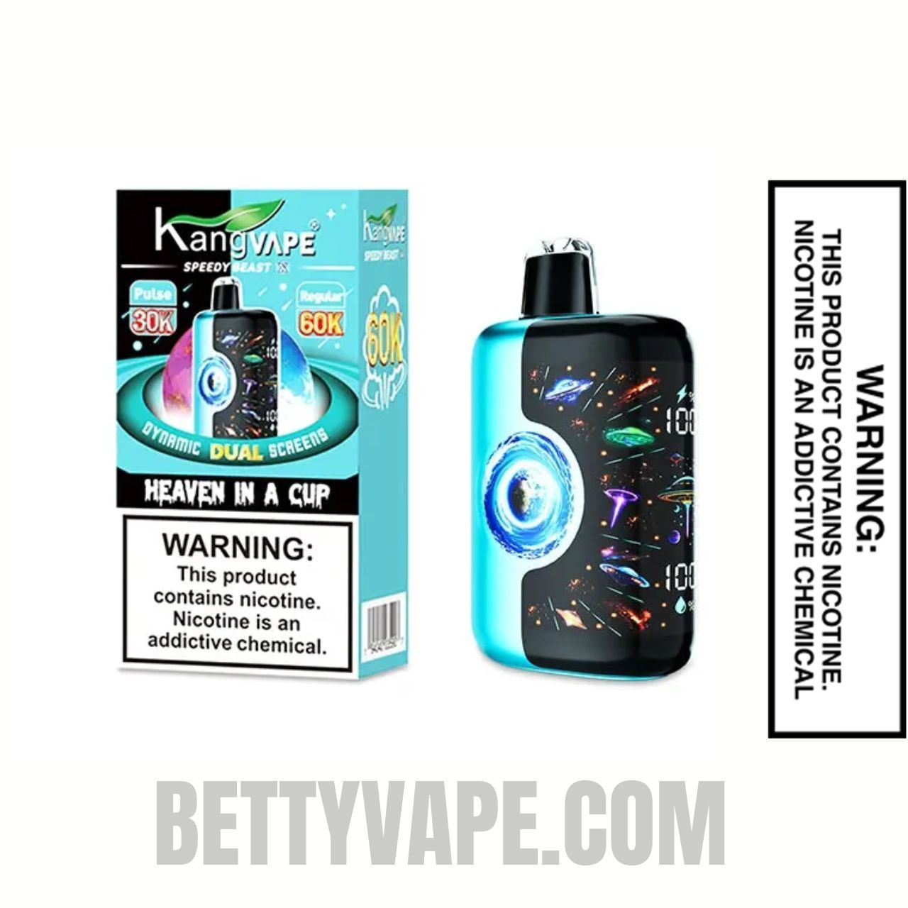 Heaven In a Cup Kangvape Speedy Beast X 60K Disposable Vape With Package Box