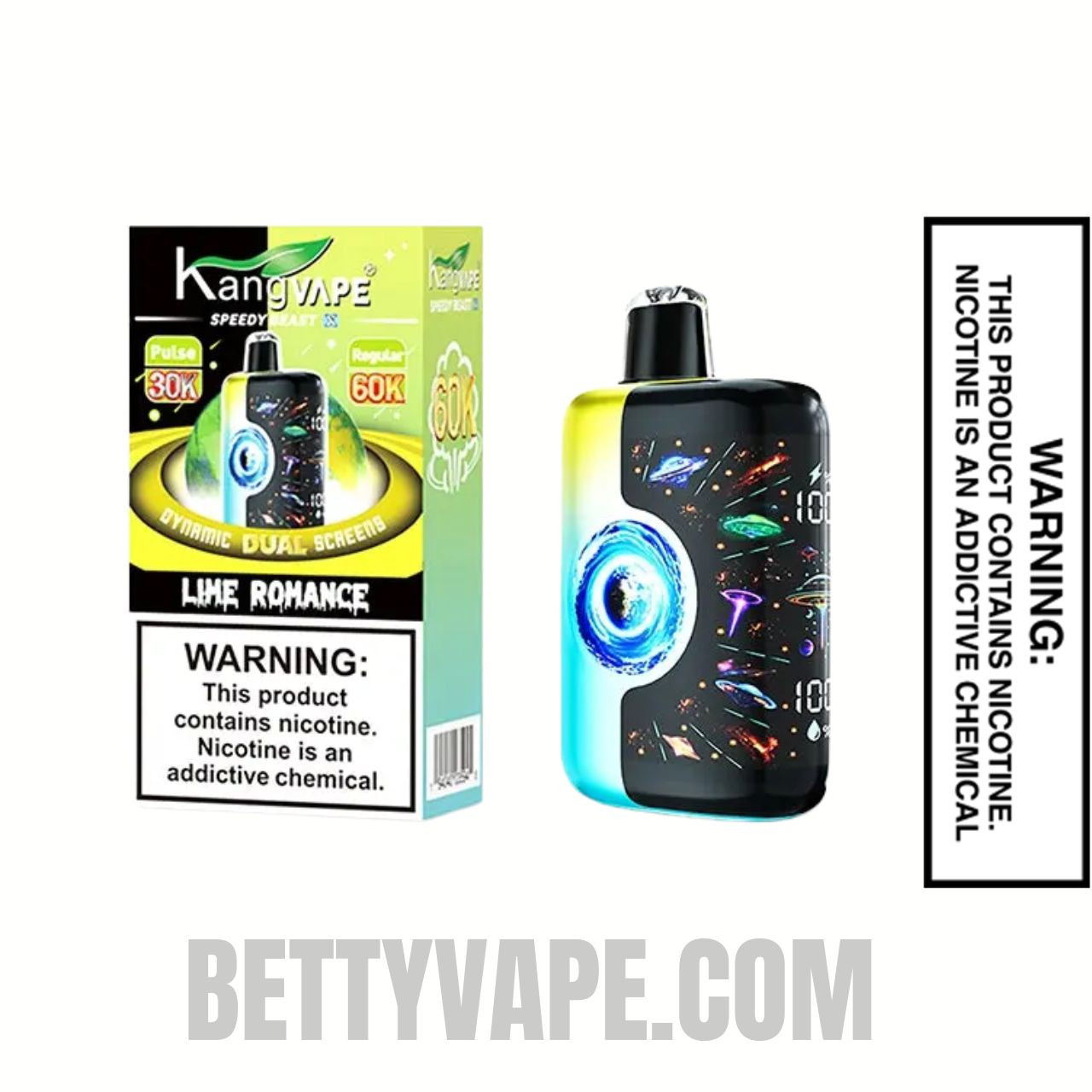 Lime Romance Kangvape Speedy Beast X 60K Disposable Vape With Package Box