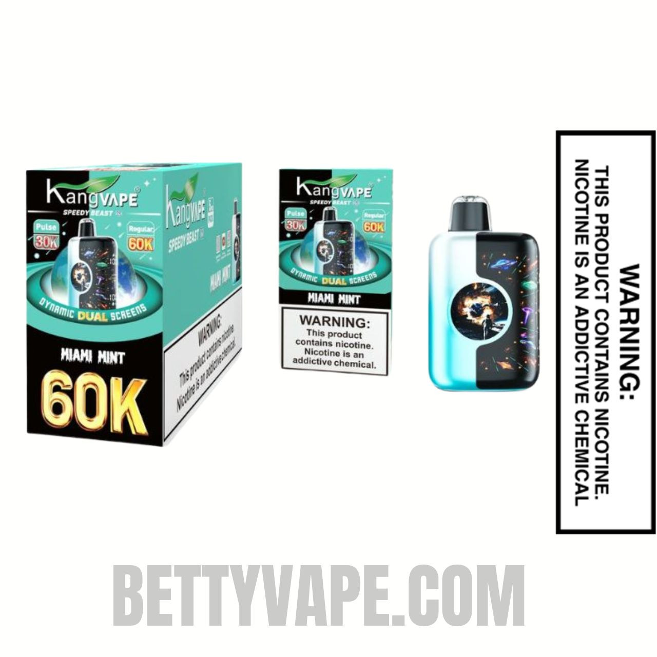 Miami Mint Kangvape Speedy Beast X 60K Disposable Vape  With Package Box