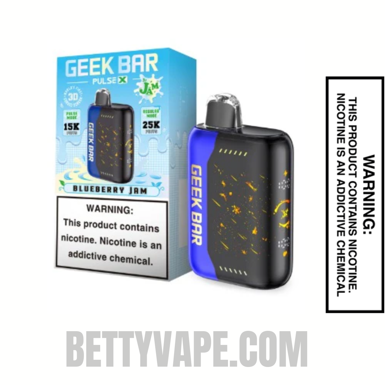 Blueberry Jam Geek Bar Pulse X Jam Edition Vape With Package Box Blueberry Jam Geek Bar Pulse X Jam Edition Vape With Package Box