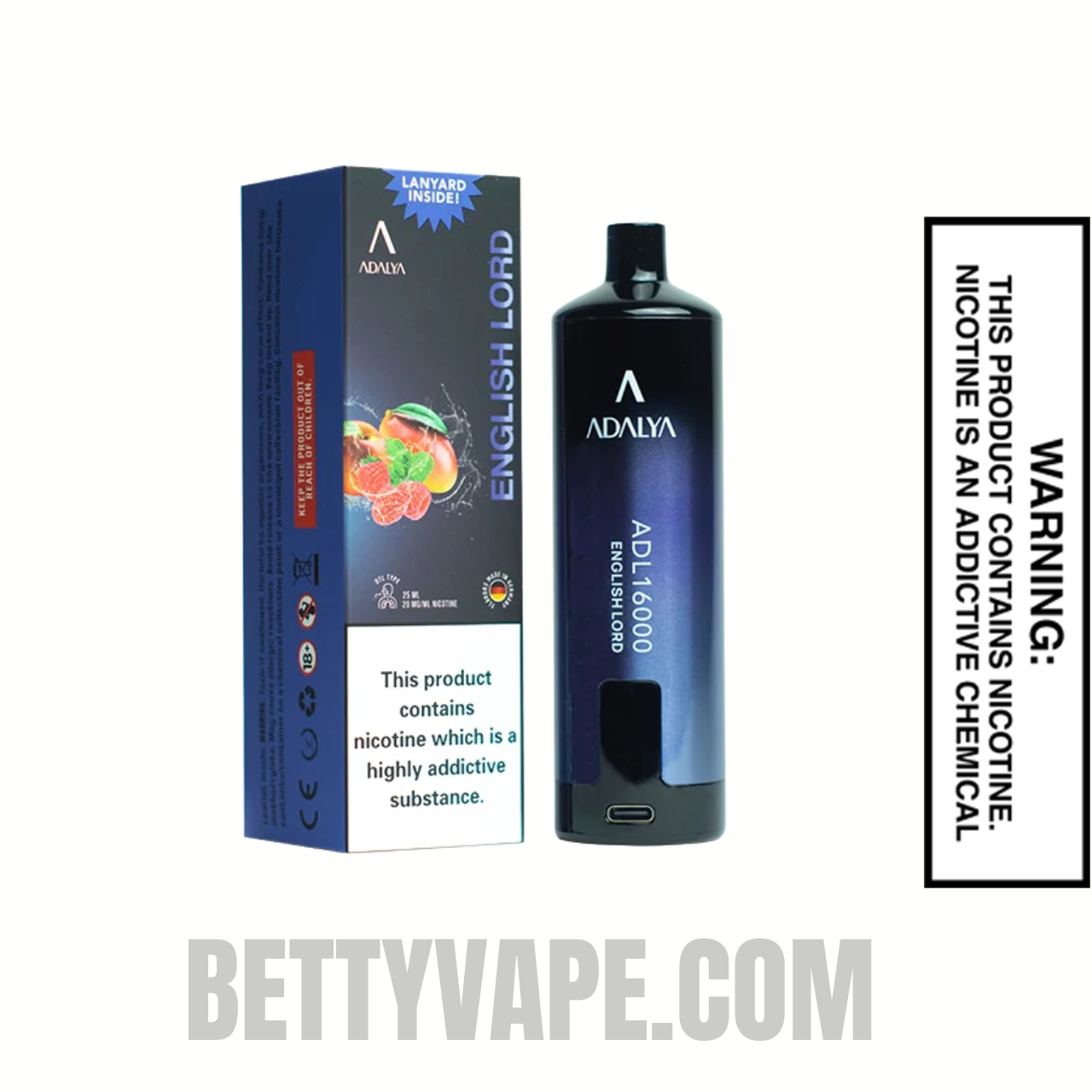 English Lord Adalya ADL20000 Disposable Vape with package box