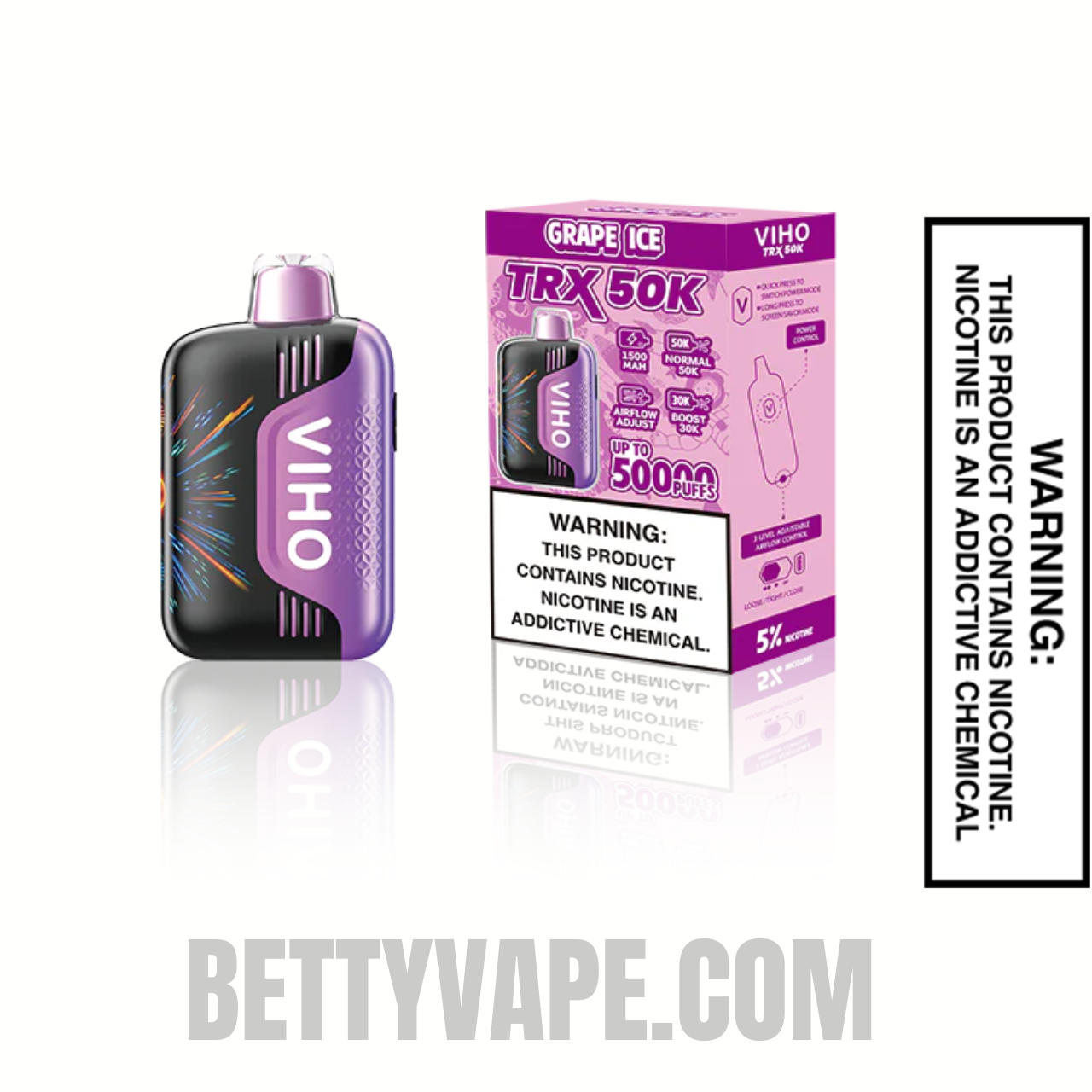 Grape Ice VIHO TRX 50K Disposable Vape With Package Box