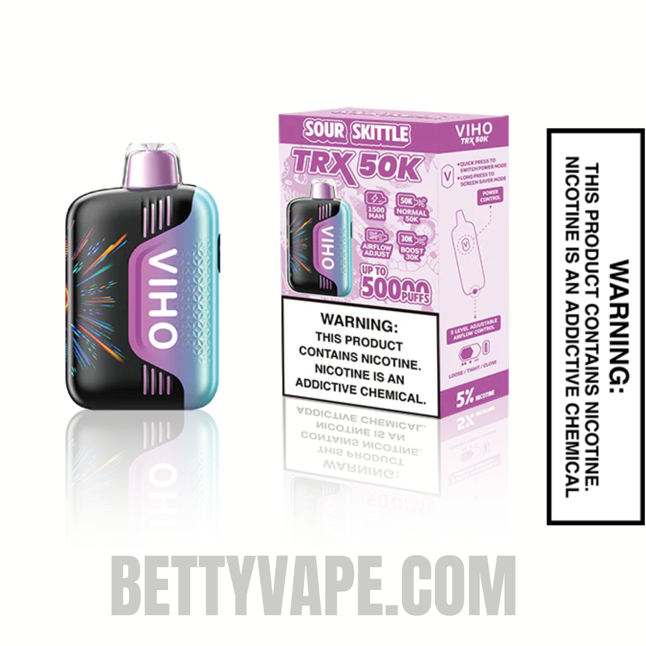 Sour Skittles VIHO TRX 50K Disposable Vape With Package Box