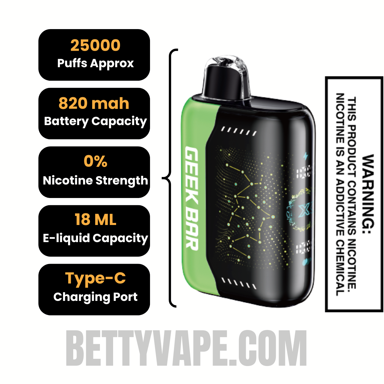 Sour Apple Ice Geek Bar Pulse X Zero Nicotine Disposable Vape Specification Sour Apple Ice Geek Bar Pulse X Zero Nicotine Disposable Vape Specification