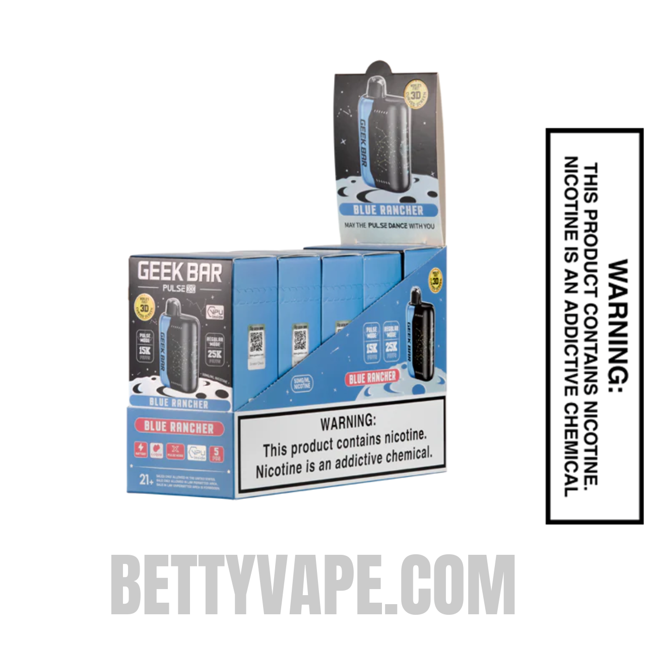 Blue Rancher Geek Bar Pulse X Zero Nicotine Disposable Vape With Bundle Box Blue Rancher Geek Bar Pulse X Zero Nicotine Disposable Vape With Bundle Box