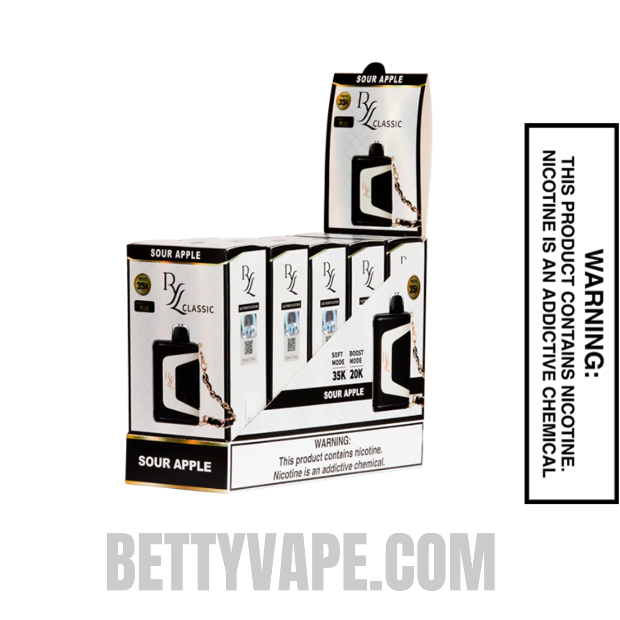 Sour Apple Ice RAZ RYL Classic 35K Disposable Vape With Bundle Box