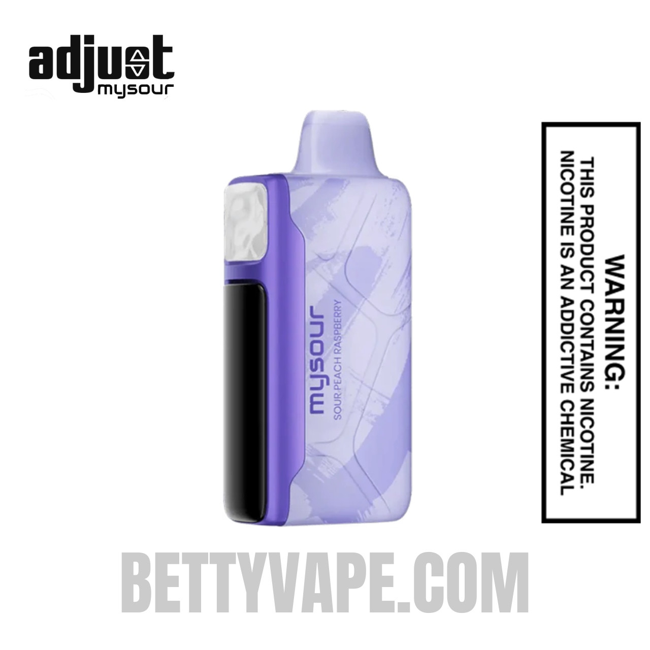 Sour Peach Raspberry Adjust MySour 40K Disposable Vape